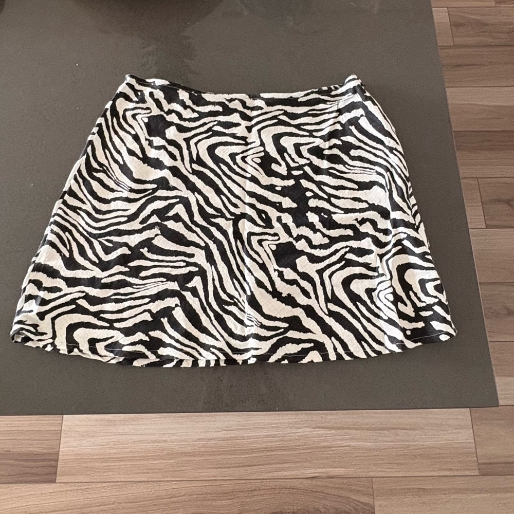 Zebra Print Women's Skirt